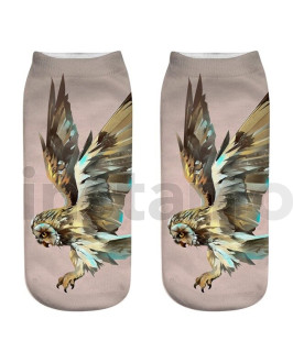 Ponožky Sova s 3D potiskem