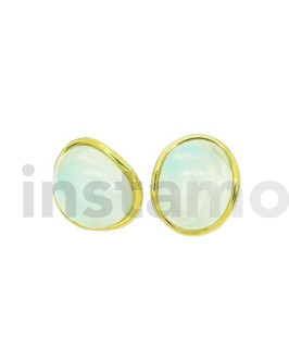 Dámské ocelové náušnice s křišťálem