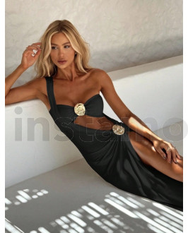 Černý  trojdílný komplet