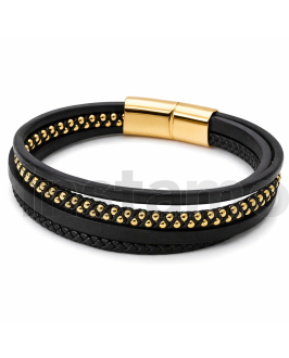 Pánský kožený náramek