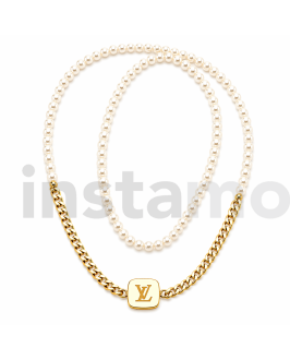 Dámský stylový náhrdelník s perlami