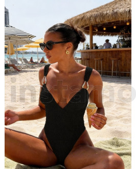 Černé jednodílné plavky