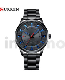 Pánské černé kovové hodinky