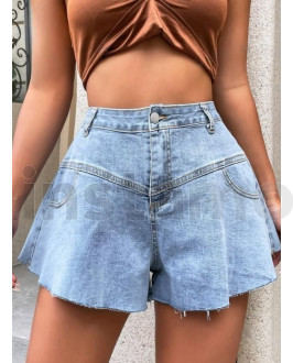 Modré džínové kraťasy