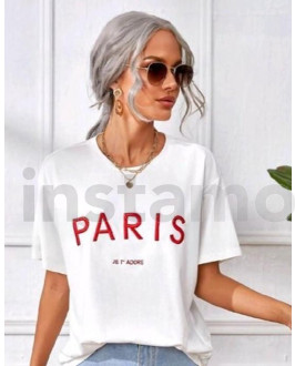 Bílé tričko PARIS