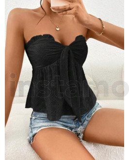 Černý madeirový top