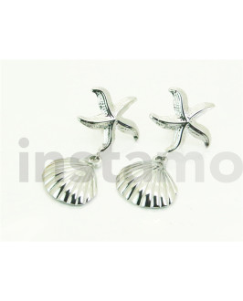 Dámské ocelové náušnice hvězdice