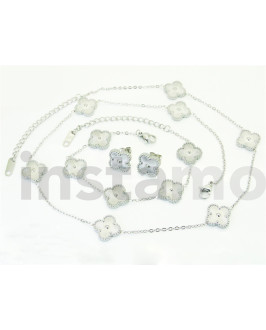 Dámská ocelová souprava květinka