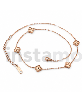 Dámský ocelový náhrdelník rose