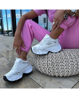 Bílé zateplené tenisky