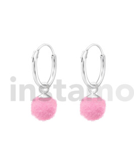 Stříbrné náušnice kruhové