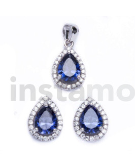 Dámská stříbrná souprava