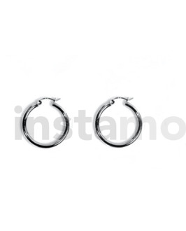 Stříbrné náušnice kruhy