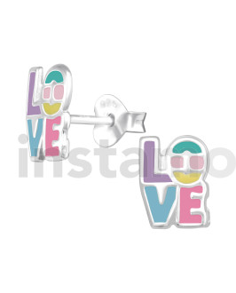 Stříbrné náušnice love