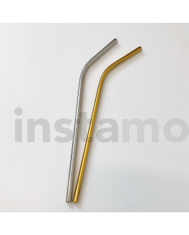 Kovové brčko zahnuté