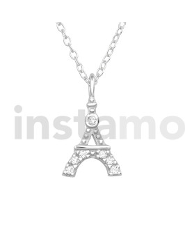 Stříbrný náhrdelník Paris