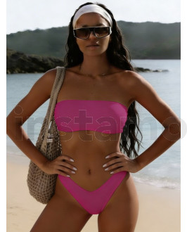 Fuchsiové dvoudílné plavky