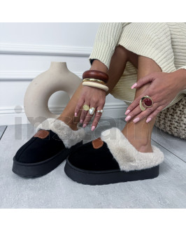 Černá nasouvací obuv