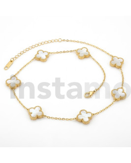 Dámský ocelový pozlacený náhrdelník