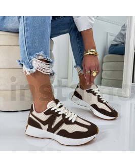 Béžovo-hnědé tenisky