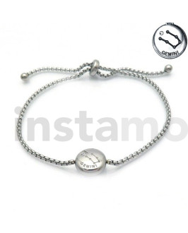 Ocelový náramek- souhvězdí Blíženci