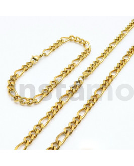 Pánska pozlátená oceľová súprava