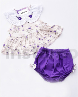 Fialová dvoudílná souprava