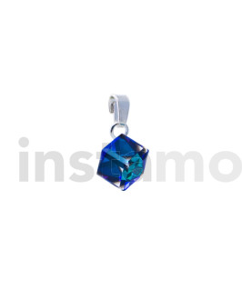 Stříbrný přívěsek kostka Swarovski