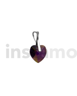 stříbrný přívěsek srdíčko Swarovski