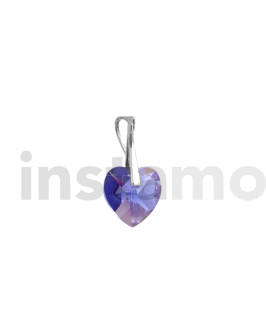 Stříbrný přívěsek srdíčko Swarovski