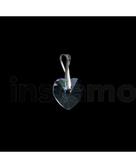 Stříbrný přívěsek srdíčko Swarovski