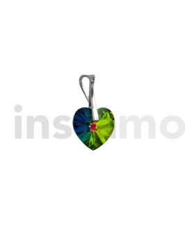 Stříbrný přívěsek srdíčko Swarovski