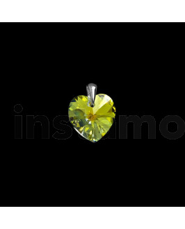 Stříbrný přívěsek srdíčko Swarovski