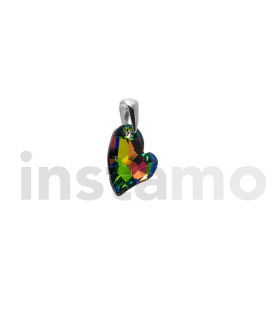Stříbrný přívěsek srdíčko Swarovski