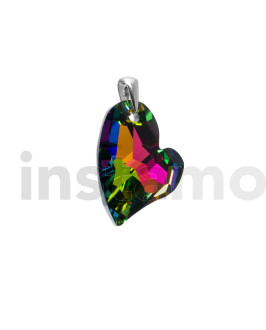 Stříbrný přívěsek srdíčko Swarovski