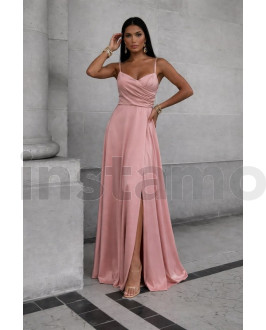 Růžové spoločenské šaty