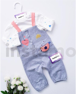 Šedá bavlněná dvoudílná souprava