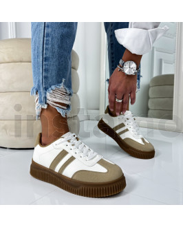 Bílo-béžové tenisky