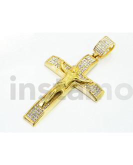 Pánský ocelový přívěsek kříž