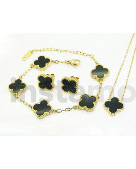 Pozlacená  souprava trojkombinace