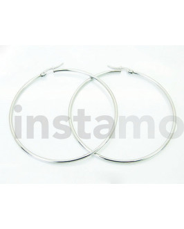 Ocelové náušnice kruhy