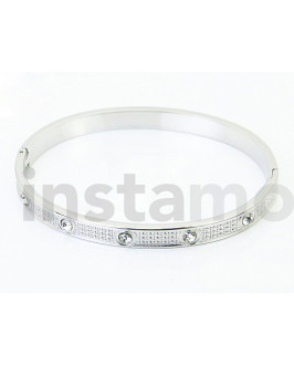 Dámský ocelový náramek pozlacený