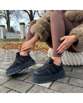 Černé zateplené tenisky