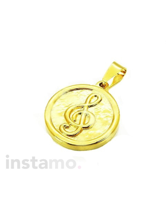 Pozlacený ocelový přívěsek-204892-20