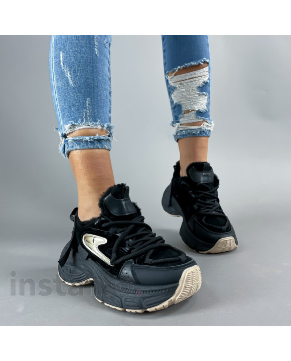 Černé zateplené tenisky-311443-20