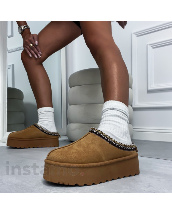 Camelová nasouvací obuv-308804-20