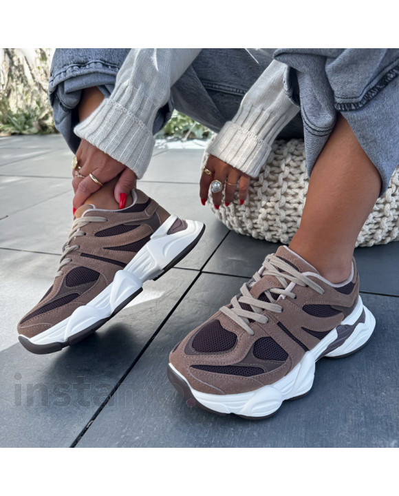 HNĚDÉ TENISKY-321234-20