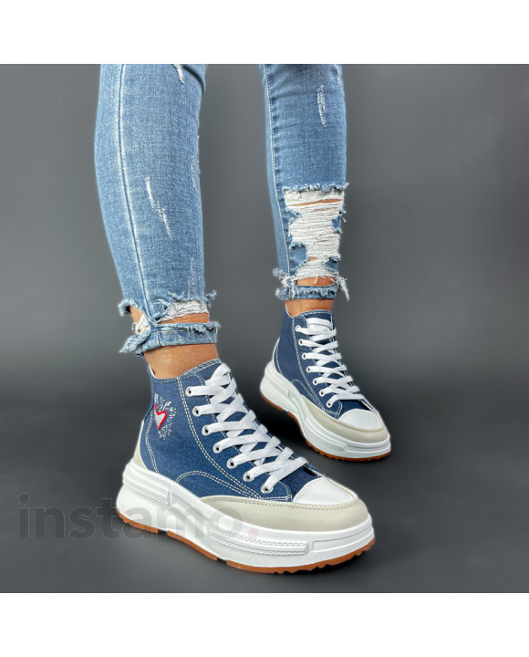 Modré plátěné tenisky-299770-20