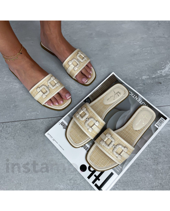 Béžové pantofle-305458-20