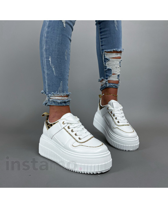 Bílé leopardí tenisky-308135-20